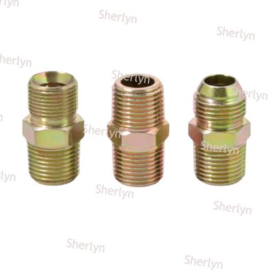 2 punti per la bocca piatta del filo di giunzione di acciaio al carbonio galvanizzato tubo di olio a filo esterno con diametro variabile filo abbinato di tipo britannico giunzione del tubo