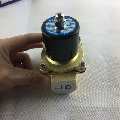 Valvola elettromagnetica Valvola d'acqua UW-15 Corpo di rame Valvola d'aria normalmente chiusa a due vie