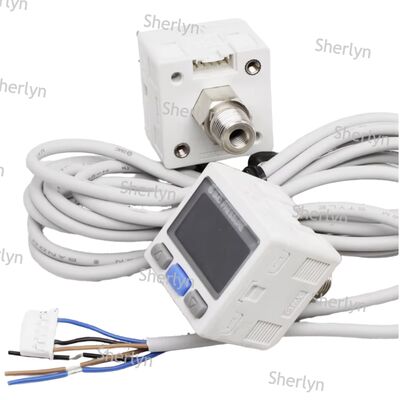 Interruttore di pressione NPN a cavo lungo per installazione a lunga distanza di grandi apparecchiature SMC ISE30A-01-N-ML interfaccia R1/8