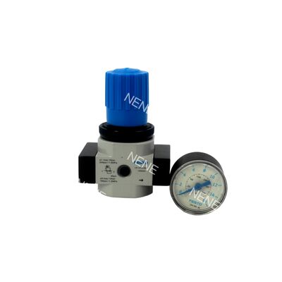 Festo LR-1/4-D-MINI-MPA 8002275 Regolatore di Pressione in Lega di Zinco con Manometro MPA G1/4 0.5-12 bar 1500L/min Azionato Direttamente Diaframma Manopola Rotante Bloccabile