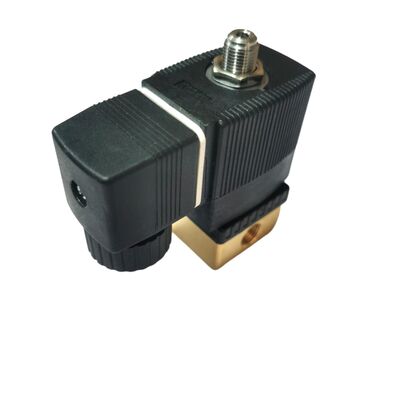 2/2 NC Elettrovalvola a Solenoide ad Azione Diretta 00125304, Attacco G1/4, Orifizio 3.0, Valvola in Ottone Sigillata FKM, 220V AC Alimentazione Industriale, Pressione di Esercizio 10bar