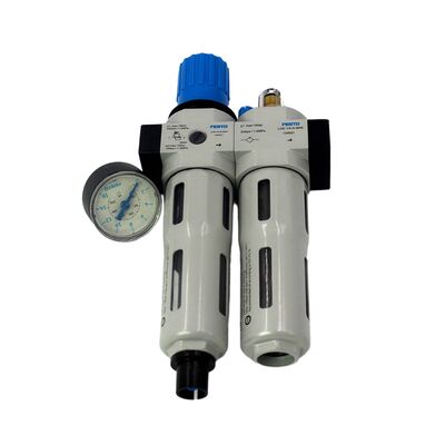 Festo FRC-1/8-D-7-MINI-MPA 8002336 Pneumatic FRL Unit G1/8 40μm Manual Drain 0.5-7bar Zinc Alloy With MPA Gauge