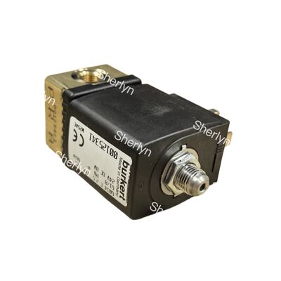 24V DC FKM Valvola solenoidale di ottone sigillata ad alto flusso Burkert 00270133 G1 1/4 Port, 40 mm di orifizio, 0,2-16 bar, temperatura media fino a +120°C
