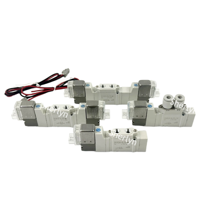 Design a unità singola con attacchi sul corpo, valore Cv 0,19 per azionamento di cilindri con alesaggio piccolo e medio, elettrovalvola push-in SMC SY3120-5LZD-C8 Φ8, con indicatore LED, circuito di protezione da sovratensione e comando manuale
