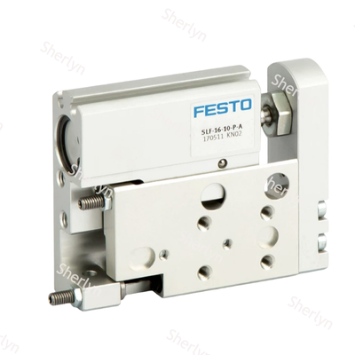 Doppia azione FESTO 170503 SLF-6-10-P-A cilindro d'aria a scivolo lineare, 6 × 10 mm Spec Corpo in alluminio resistente alla corrosione cuscino finale elastico per apparecchiature di automazione