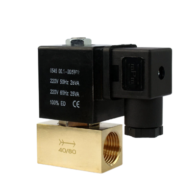 JT22-02 Valvola solenoidale pneumatica in ottone a due vie di temperatura normale chiusa da 30 a 120 °C Ideale per sistemi di controllo dei fluidi