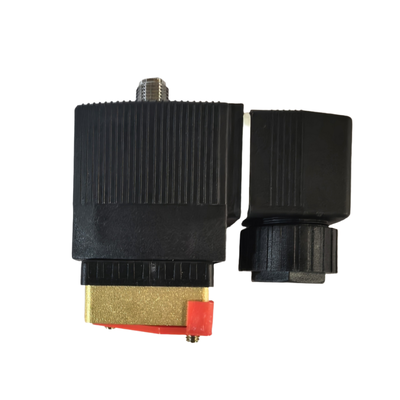 NBR Materiale di sigillo Valvola solenoide pneumatica DC24V Voltaggio 3 vie normalmente chiuso Controllo di automazione industriale 125367