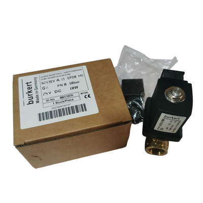 Valvola solenoidale pneumatica normalmente chiusa in due vie. Corpo in ottone.
