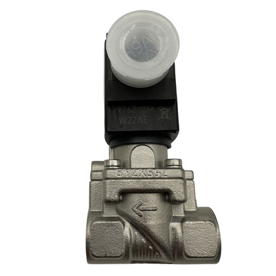 Valvola solenoidale pneumatica in acciaio inossidabile della serie 6281 a 2 vie, funzione di valvola normalmente chiusa, dimensioni del port G3/8′′ a G2′′ ideale per l'automazione pneumatica