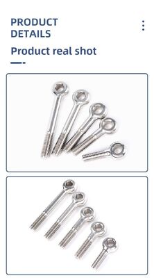 M8*35 M10*80 M16*140 Lunghezza nominale da 100 mm a 300 mm Fittings di tubi pneumatici in acciaio inossidabile 304 Brillante