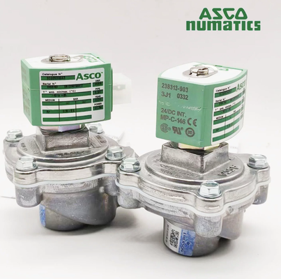 Ampia pressione resistente dell'elettrovalvola a impulso del solenoide SCG353G043 ASCO 0.35-8.5 Antivari 3/4" corpo di alluminio