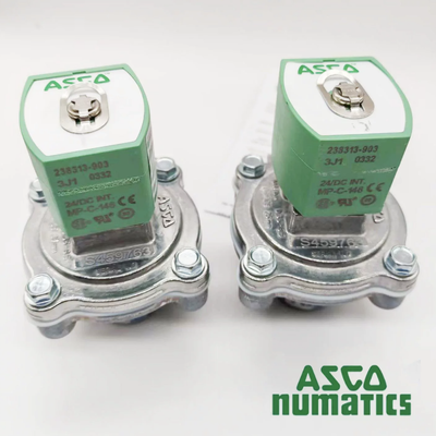 Valvola a getto di impulsi ad angolo filettato da 1 "G SCG353G044 Elettrovalvola a solenoide per collettore di polveri con corpo in alluminio serie 353 ASCO a risposta rapida