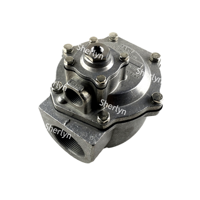 G353A048 Valvola a getto a impulso pilota integrata, ASCO 353 Serie 1.5" Corpo di valvola solenoide angolare in alluminio per la pulizia dei sacchetti di polvere