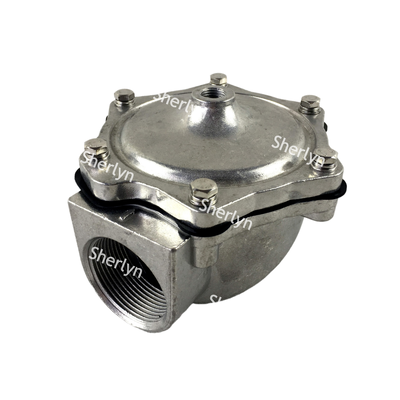 Valvola solenoide a impulso ad angolo destro da 1 pollice G353A045, Valvola di raccolta polveri di flusso medio in alluminio pilota integrale ASCO 353 Serie