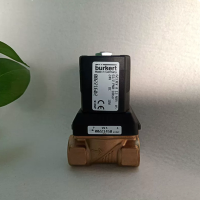 NBR Rubber Seal Burkert 00221619 6213 2/2 NC Valvola solenoide, G3/4 Thread 13 Flow Channel, Cassa in ottone AC24V 8W Funzionamento stabile -10~+80°C 0 a 10 Bar