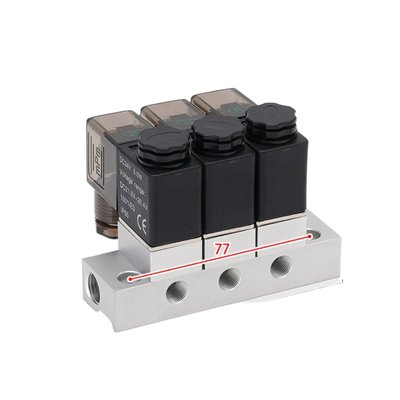 1-Inlet-2-Outlet 2V025-06-2F Manifold della valvola solenoide e 2V025-06-3F 1-Inlet-3-Outlet DC12V/24V AC110V/220V