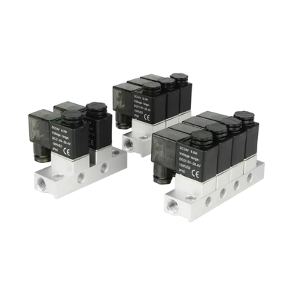 1-Inlet-5-Outlet 2V025-06-5F Manifold della valvola solenoide e 2V025-06-4F 1-Inlet-4-Outlet FKM Seal Ring