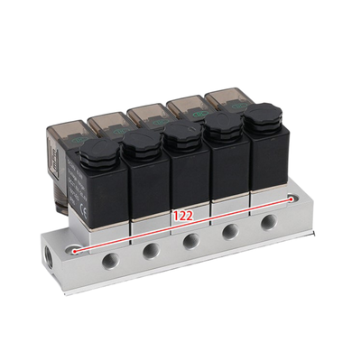 1-Inlet-5-Outlet 2V025-06-5F Manifold della valvola solenoide e 2V025-06-4F 1-Inlet-4-Outlet FKM Seal Ring