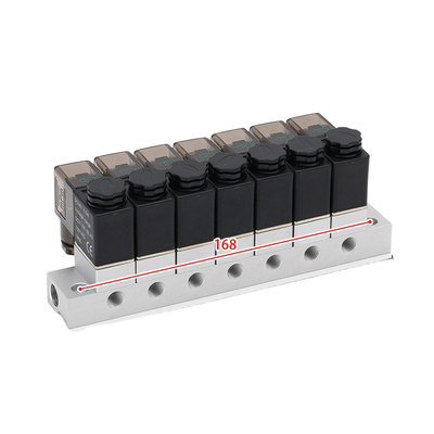 FKM Anello di tenuta 1-Inlet-6-Outlet 2V025-06-6F Manifold della valvola solenoide e 2V025-06-7F 1-Inlet-7-Outlet