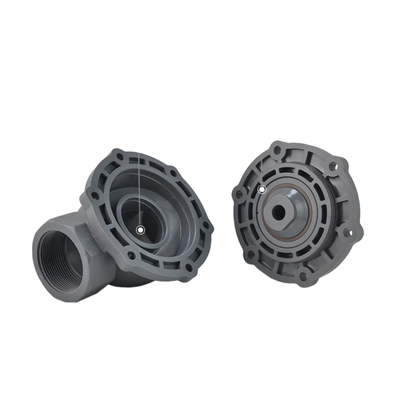 Dimensione materiale della porta del corpo di CPVC 1" FF1C25B25 Valvola dell'acqua FKM Materiale della guarnizione Dimensione dell'orifizio 25mm 2/2 modo NC