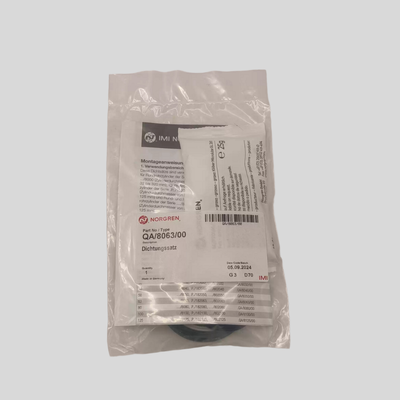 Norgren Industrial Pneumatic Cylinder Spare Seal Kit QA/8040/00 Parti di tenuta resistenti all'usura Adatte a cilindri a foratura da 40 mm Ridurre i tempi di inattività delle apparecchiature di assemblaggio automatico