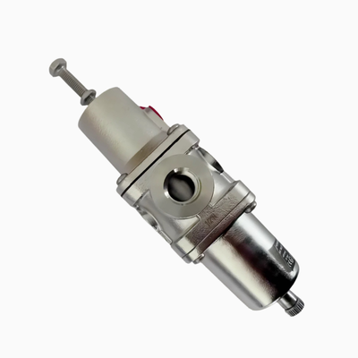 NORGREN B38P‐244‐B1MA B38P‐344‐B1MA Regulatore di filtri in acciaio inossidabile PTF Thread Manual Drain 5μm‐25μm Elemento conforme alla NACE per il sistema di preparazione dell'aria compressa marino-offshore corrosivo