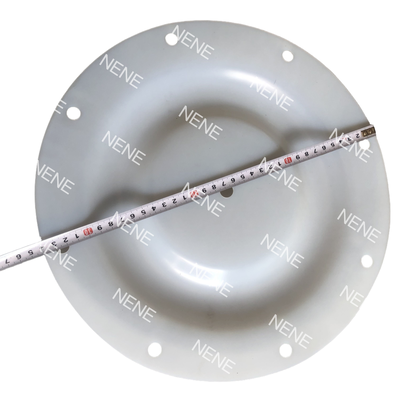Membrana QBY80 QBY100 con diametro esterno 450MM, 8 fori, flusso elevato bianco per pompa per liquidi corrosivi
