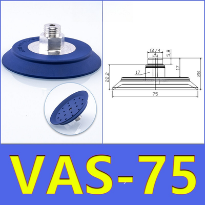 FESTO VAS75 Flat Round Vacuum Suction Pad RoHS Compliant Multi Color Elastomer Material For Large Size Smooth Surface Workpiece Lifting
