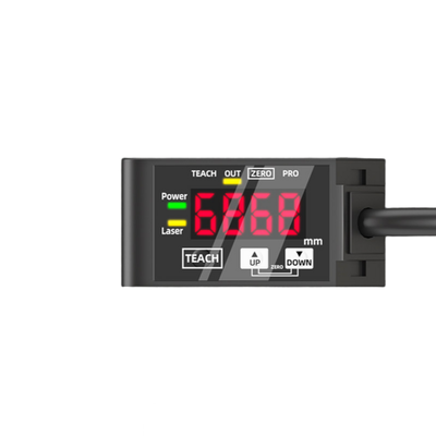 Sensore di spostamento laser HG-C1100 Distanza centrale 100 mm Intervallo di misurazione ±35 mm Ripetibilità 70 um IP67 12-24 V CC Uscita NPN PnP Segnale analogico 0-5 V 4-20 mA