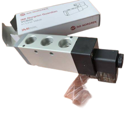 3350 L/min Alto flusso NORGREN VCB22D517A-AD213L Valvola solenoide G1/2 24VDC 5/2 Valvola a bobina pneumatica di ritorno a molla Corpo in alluminio IP65