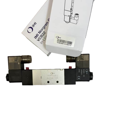 5/3 Valvola solenoide centrale chiusa NORGREN VCB22B611A-AB213J G1/4 24VDC Valvola di posizionamento a doppio solenoide per fissaggio galleggiante 5 Port 3 posizione