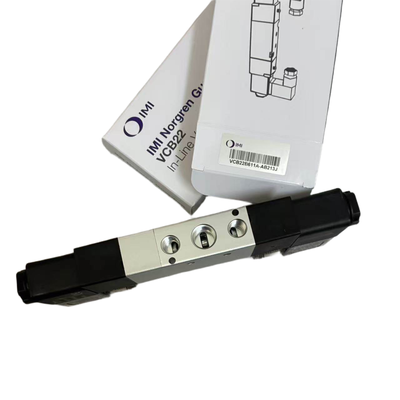 5/3 Valvola solenoide centrale chiusa NORGREN VCB22B611A-AB213J G1/4 24VDC Valvola di posizionamento a doppio solenoide per fissaggio galleggiante 5 Port 3 posizione