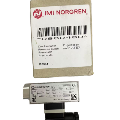 Interruttore di pressione NORGREN 0880480 antideflagrante con filettatura G1/4 da 1 a 16 bar per aree pericolose