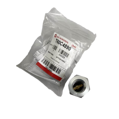 Valvola di sicurezza pneumatica IMI Norgren T60C4890 con attacco G1/2 per intercettazione flusso eccessivo, protezione da scoppio del tubo