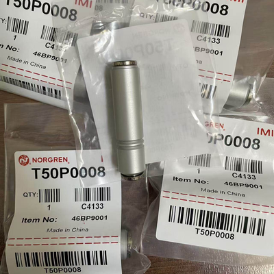 T50P0008 IMI Norgren Valvola di non ritorno a innesto rapido per tubo OD da 8 mm Valvola di ritegno a bassa pressione di scoppio per sistema pneumatico a vuoto