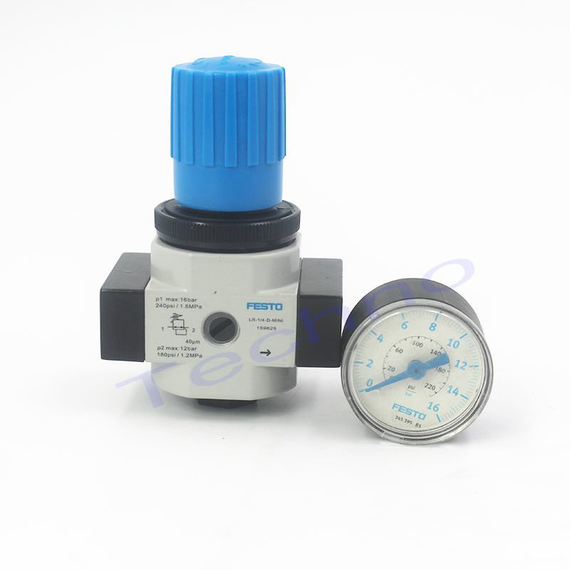 LR-1/4-D-MINI regolatore pneumatico del filtro lubrificante regolatore di pressione FESTO metallico