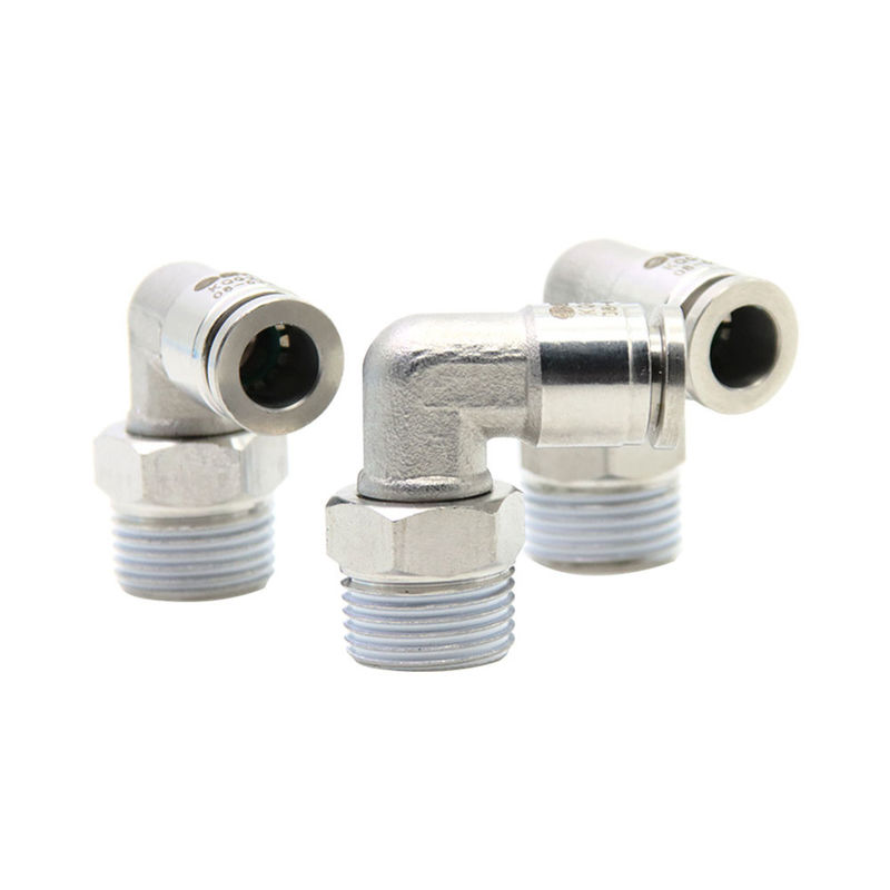 Fittings pneumatici a spinta SUS 316L 90 gradi giunto del tubo ad angolo retto KQG2L06-01S