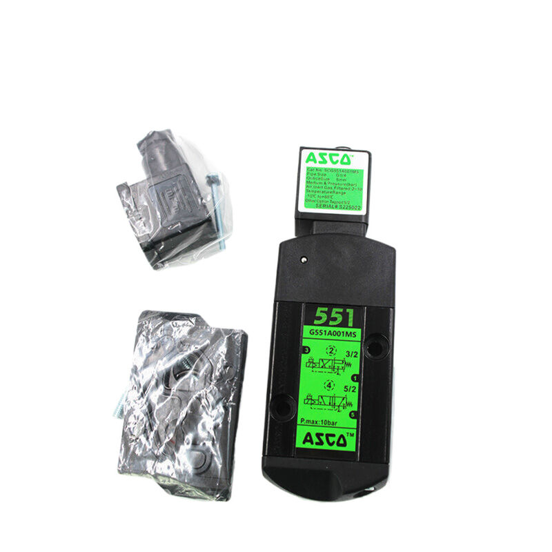 ASCO SCG551A001MS Serie 551 3/2, 5/2 NAMUR Interfaccia Valvola a bobina G 1/4 Solenoide singolo