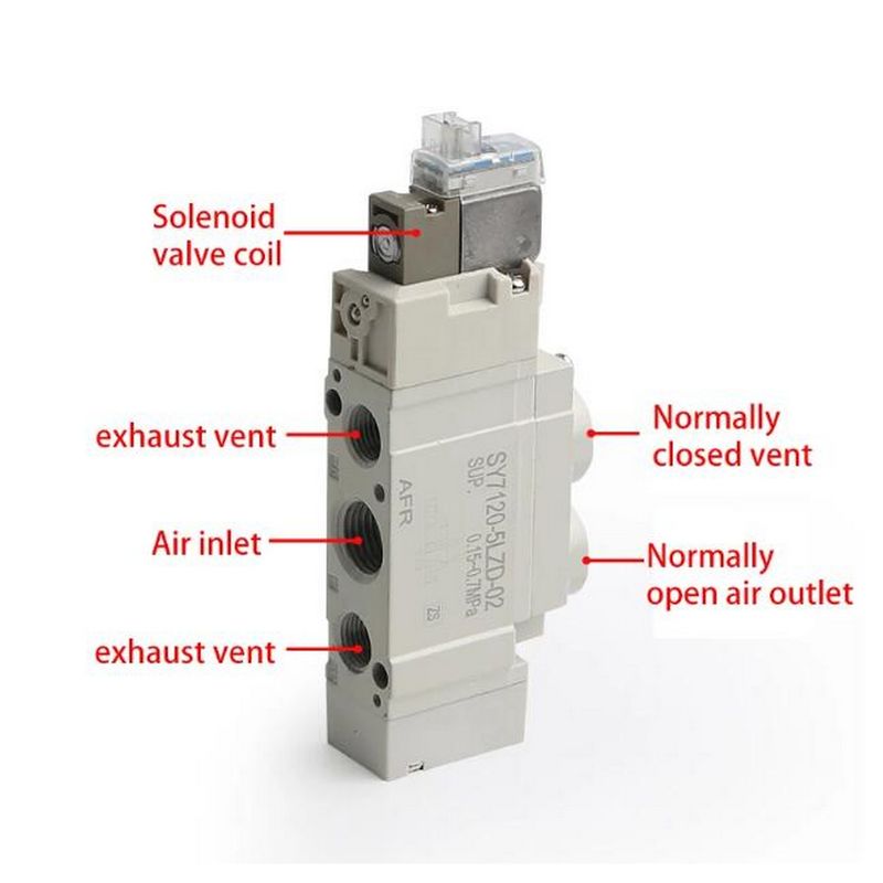 SMC SY7220-5LZD-C4 2 posizione doppia valvola solenoide pneumatica DC24V Port Size Ø4