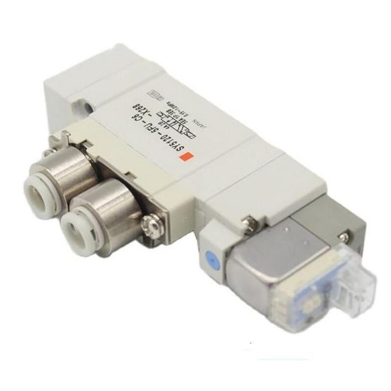 Valvola solenoide SMC SY5220-6LZD-C8 2 posizioni doppia portatura a un tocco dimensione ø8 DC12V