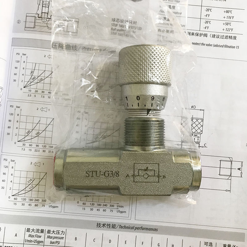 STU-G3/4 STU-NTP3/4 Valvola di controllo del flusso di precisione da 6 pollici Valvola idraulica di accelerazione