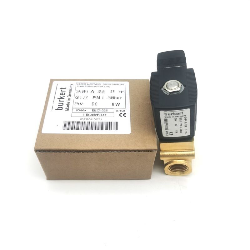 Burkert 00132865 AC24V Valvola solenoide a azione diretta G1/8 6014 C Normalmente chiusa 0~25bar 3/2 Way Corpo in ottone