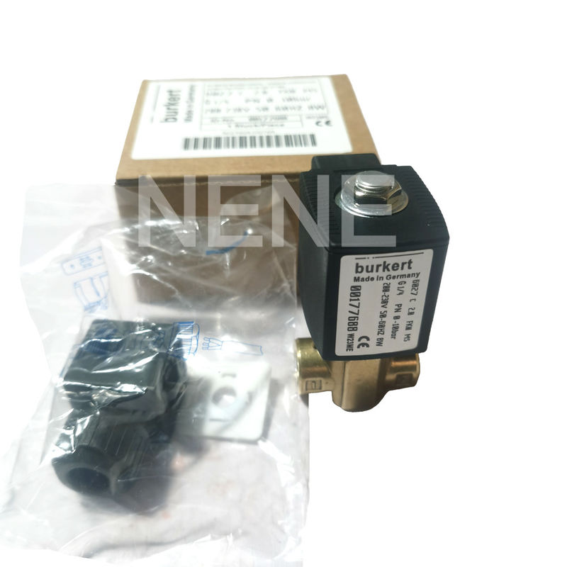 Valvola solenoide Burkert 00134241 6013 Tipo a azione diretta G1/8-Inch 2.5 Flow Hole FKM Corpo di valvola di ottone sigillato 24VAC 8W 0~16bar
