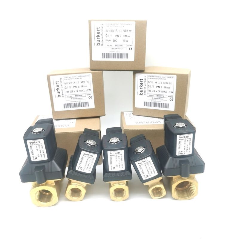 Valvola solenoide Burkert FKM Sigillo 00126091 24VDC 8W 0~6bar 6013 Tipo a azione diretta G1/8 pollice 2/2 Normalmente chiuso 3.0 foro di flusso
