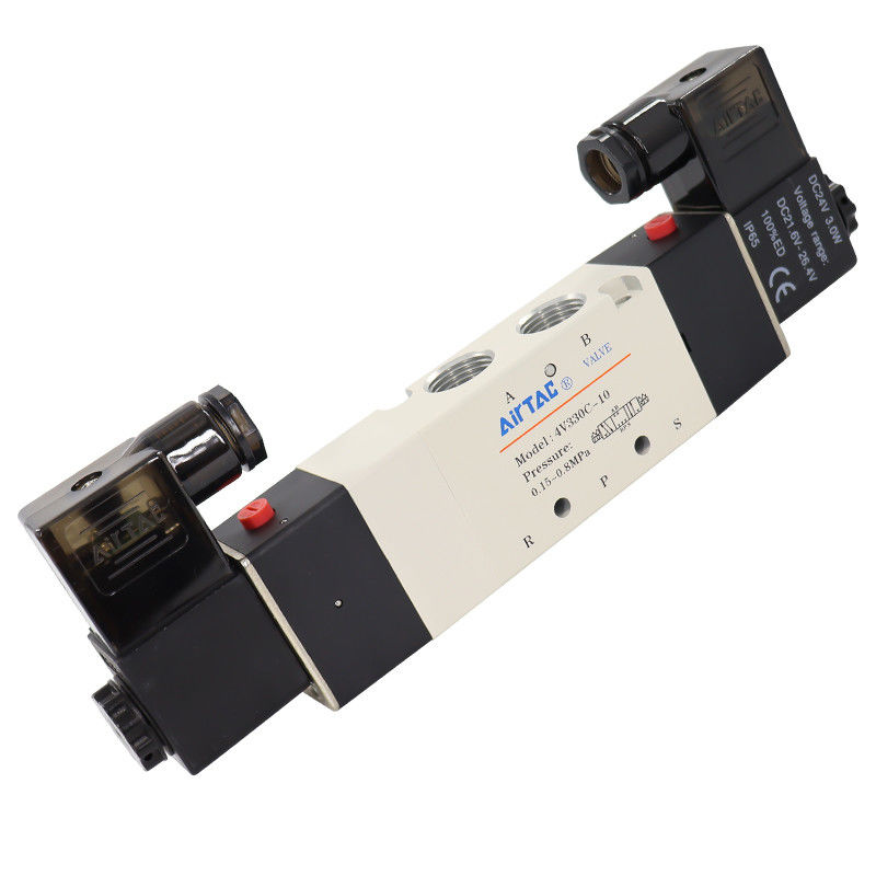 Airtac 4V330C-08 DC24V 4V330C-10 AC220V Valvola solenoide d'aria ((5/2,5/3 modo) - 4V330C08B