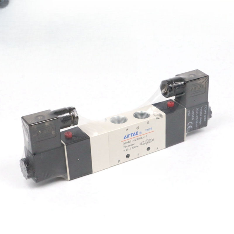 Airtac 4V330E-10: Solenoide Air Valve ((5/2,5/3 way) - 4V330E10BI 4V330P-10 AC220V