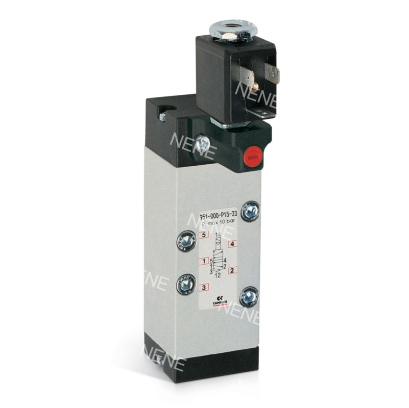 CAMOZZI 951-000-P11-23-G7J Elettrovalvola ISO5599-1 Dimensione 1 5/2 vie, Doppia elettrovalvola 230V AC 3.5VA