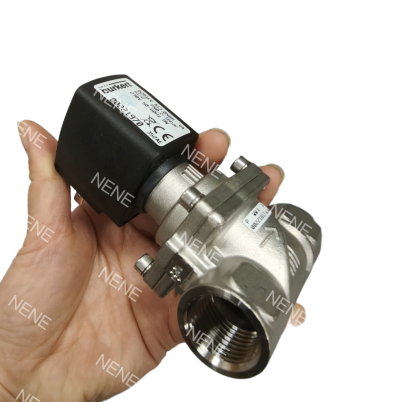 00323977/00323978 Burkert Solenoid Valve G3/4 20.0 Flow Hole FKM Sealed Stainless Steel Valve Body