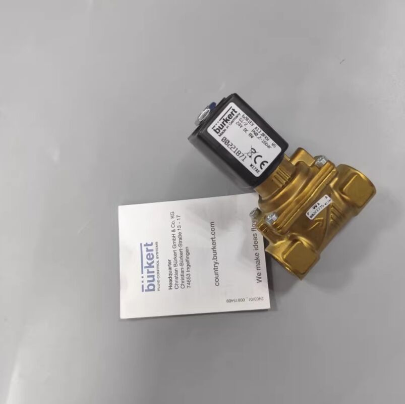 00221871 00221872 00221873 BURKERT G1/2 6281EV A 2/2 Normalmente Chiusa 13.0 Foro di Flusso Corpo Valvola in Ottone Sigillato FKM