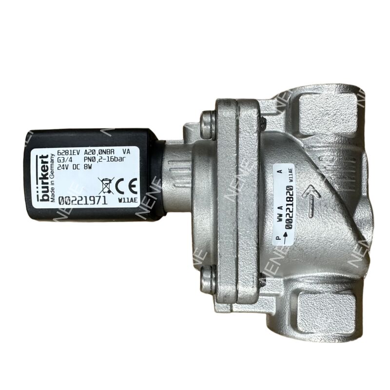 Valvola solenoide ad alta temperatura BURKERT Tipo 6281 00322512 G1/4 2/2 Normalmente chiuso Corpo in ottone FKM Sigillo 10.0 Orificio AC24V 8W 0.2-16bar 0 a +120°C